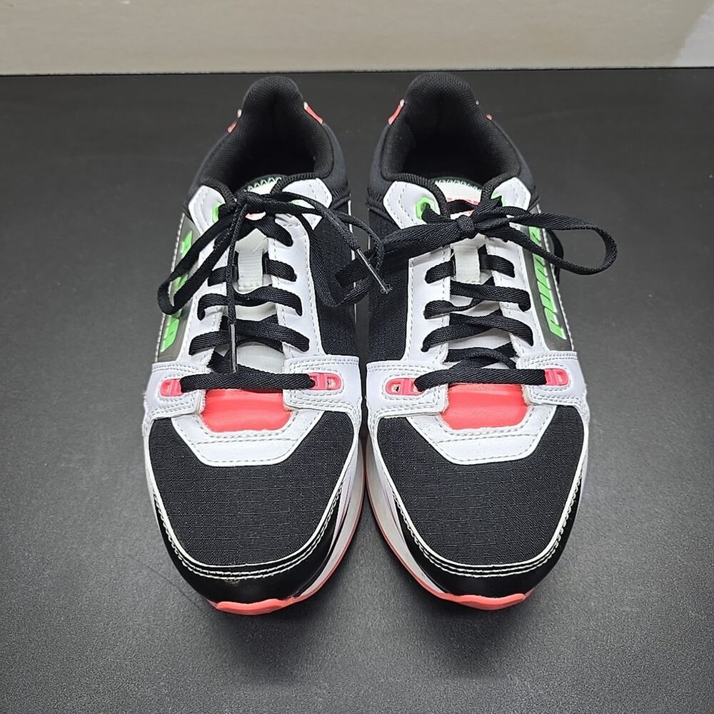 Puma Mile Rider Sunny Getaway Womens 6.5 Black White Pink Green 373443-09